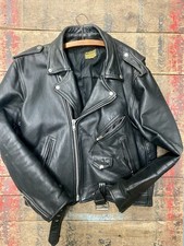 Vintage 80s Harley Davidson Leather Motorcycle Jacket USA Eagle
