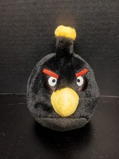 Angry Birds Black Crow Bomb Bird Plush 6"