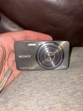 Sony Cyber-shot DSC-W570 Digital Camera OS Silver 16.1MP 5x Carl Zeiss FLAWED