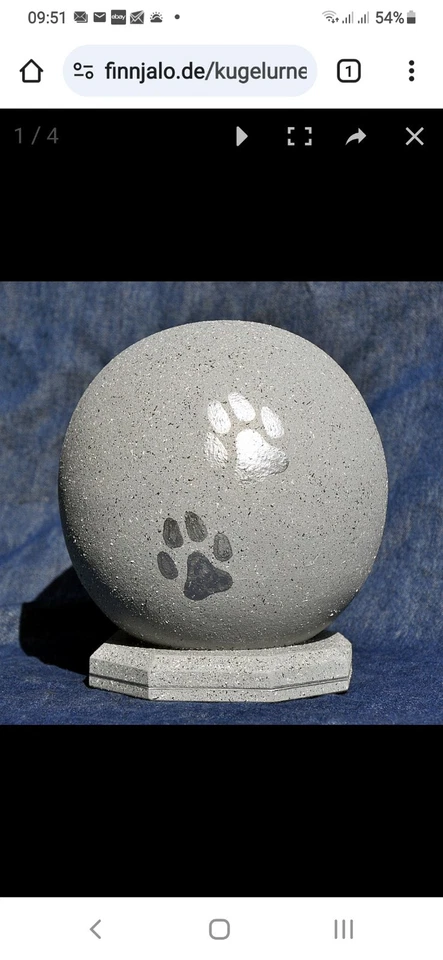 Tierurne, Kugelurne, bis 22 kg Tiergewicht - Bild 2 von 3