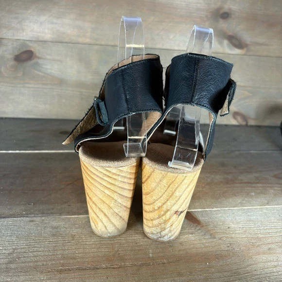 бесплатные люди percy женщин размер 39 туфли черный слинга на танкетке комфорт сабо - Изображение 4 из 4