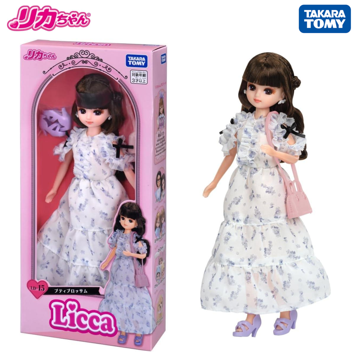 Licca-chan Doll LD-15 Petit Blossom Dress Set Takara Tomy Japan