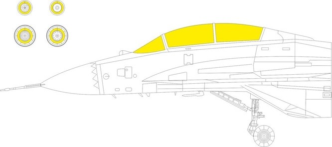 Eduard Accessories EX1024 - 1:48 MiG-29K TFace 1/48 Hobby Boss - New