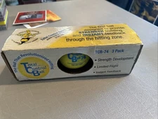 TOTAL CONTROL BALL TCB- 74 Baseball Weighted (Strength Building 3 pack) Used