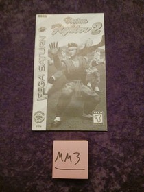 Virtua Fighter 2 for Sega Saturn User Manual Instruction Book only