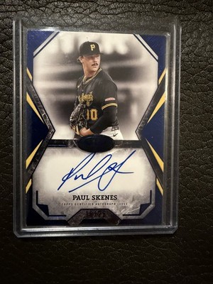 Paul Skenes 2025 Topps Tier One Talent Auto Blue 18/25 