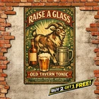 Goat Tavern Vintage Beer Advertising Distressed Retro Metal Sign 8x12