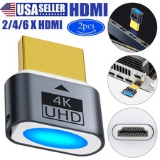 4K HDMI Dummy Plug Virtual Monitor Display Emulator Headless Display Adapter