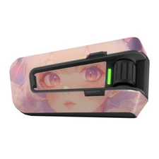 For Cardo Packtalk Neo Edge Pro Skin Decal Wrap Stickers Matte Pink Anime Girl
