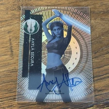 Amy Allen Aayla Secura 2015 Topps Star Wars High Tek AUTO Card #57