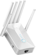 WiFi Extender Signal Booster with 6 Antennas, Long Range Coverage up to 10000 Sq