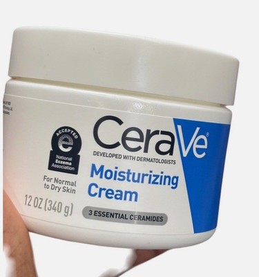 CeraVe Hydrating Moisturizing Cream w/ Ceramides daily use for face 12 oz
