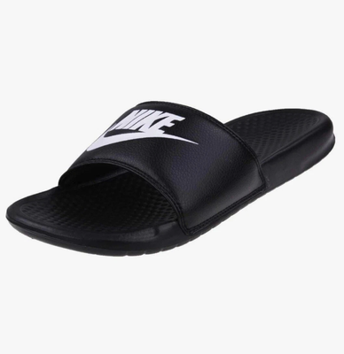 Nike Benassi JDI Black White Men’s Slides Sandals Flip Flops 343880-090 Nike Benassi JDI Black/White Men main image 2