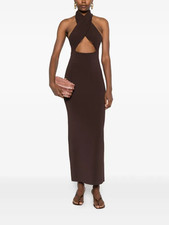Christopher Esber Slope Halter-Neck Maxi Dres...