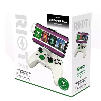 NEW! Riot PWR XBOX Edition iPHONE Cloud Gaming Controller 1 Month Free Game Pass