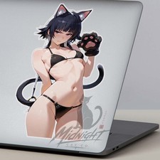 Waifu Cat Ears Soi Fon Sticker 6 Car Decal Weatherproof Waifu Cat Ears Soi Fon Sticker 6 Car Decal Weatherproof