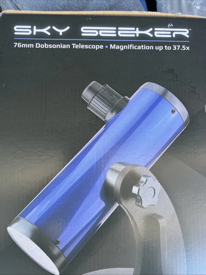 Carson SkySeeker 15x-37.5x Newtonian Reflector Beginner Telescope with Universal - Image 2 of 4