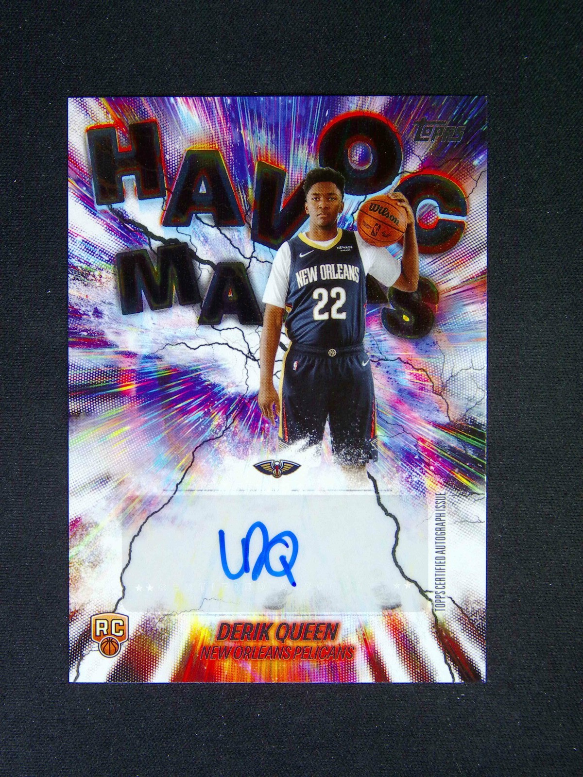 2025-26 Topps Flagship Derik Queen RC Havoc Marks Auto
