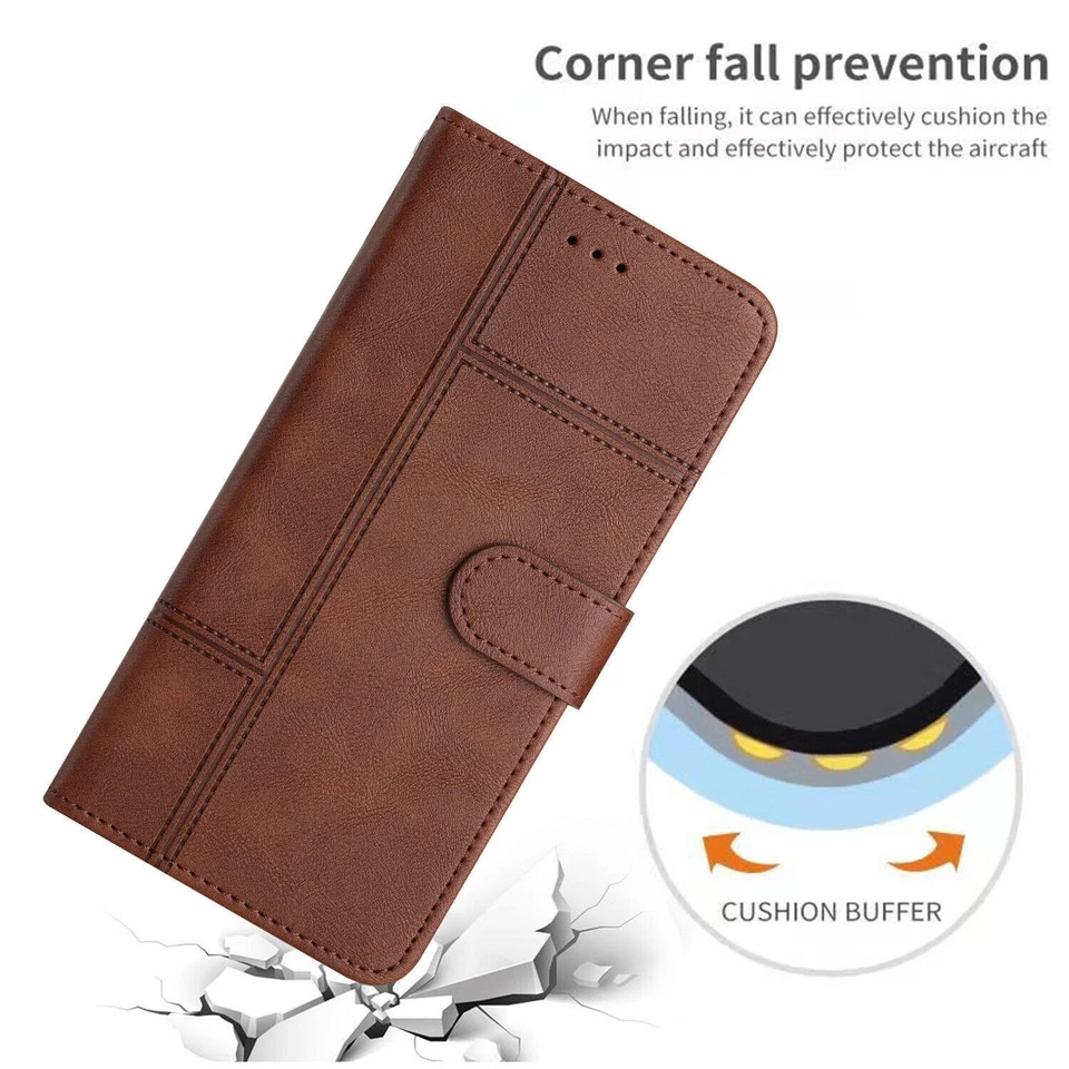 Magnetic Leather Wallet Phone Case for Infinix Tecno Spark 20 Pova Sony TCL ZTE - Image 4 of 4