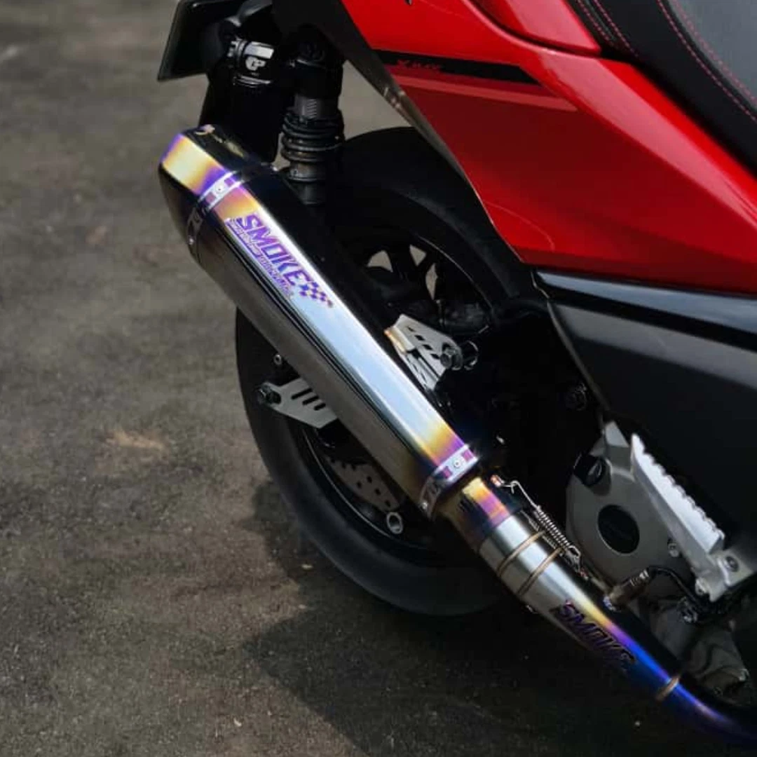 Stainless Steel Purple Motorcycle Silencers, Mufflers and Baffles
