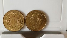 Moneta 20 franchi Helvetia 1900 no oro