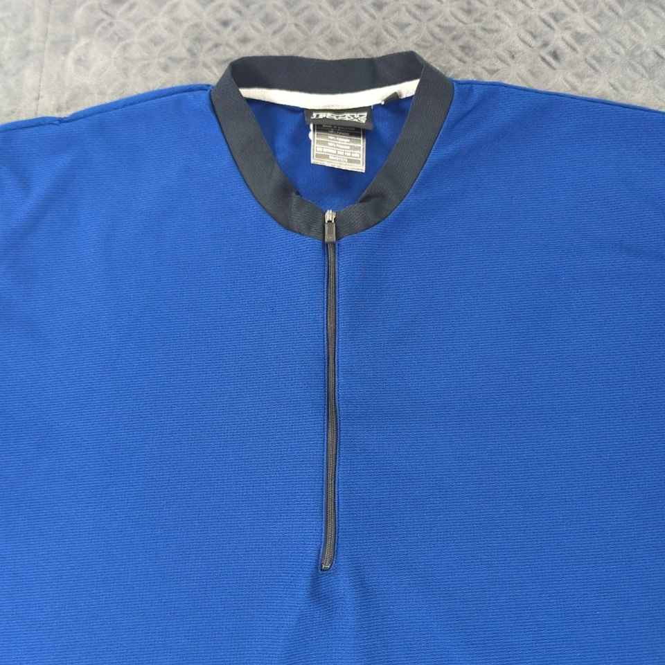 Fox Auténtica Ropa de Bicicleta BMX Carreras Jersey 1/2 Cremallera Azul Manga Corta Hombres 2XL Foto 3 de 4