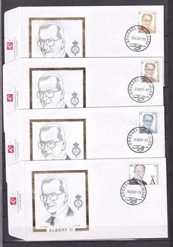 [LG78427] Belgium N°2980/2983FDC Royalty First Day Cover COB € 27,00 SUPERB