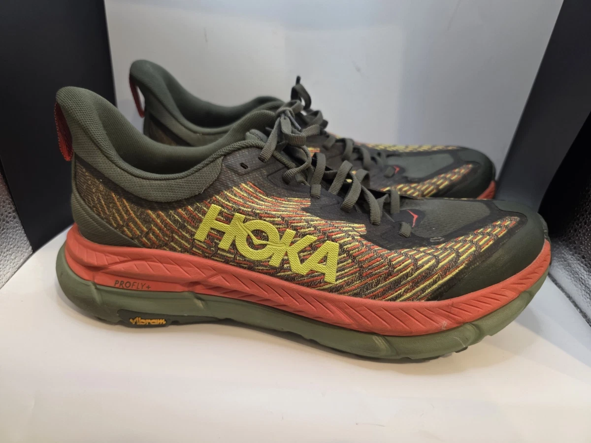 Hoka One One Mafate Speed 4 Thyme Green Fiesta 11D Trail Running Shoes Hoka One One Mafate Speed 4  main image 3