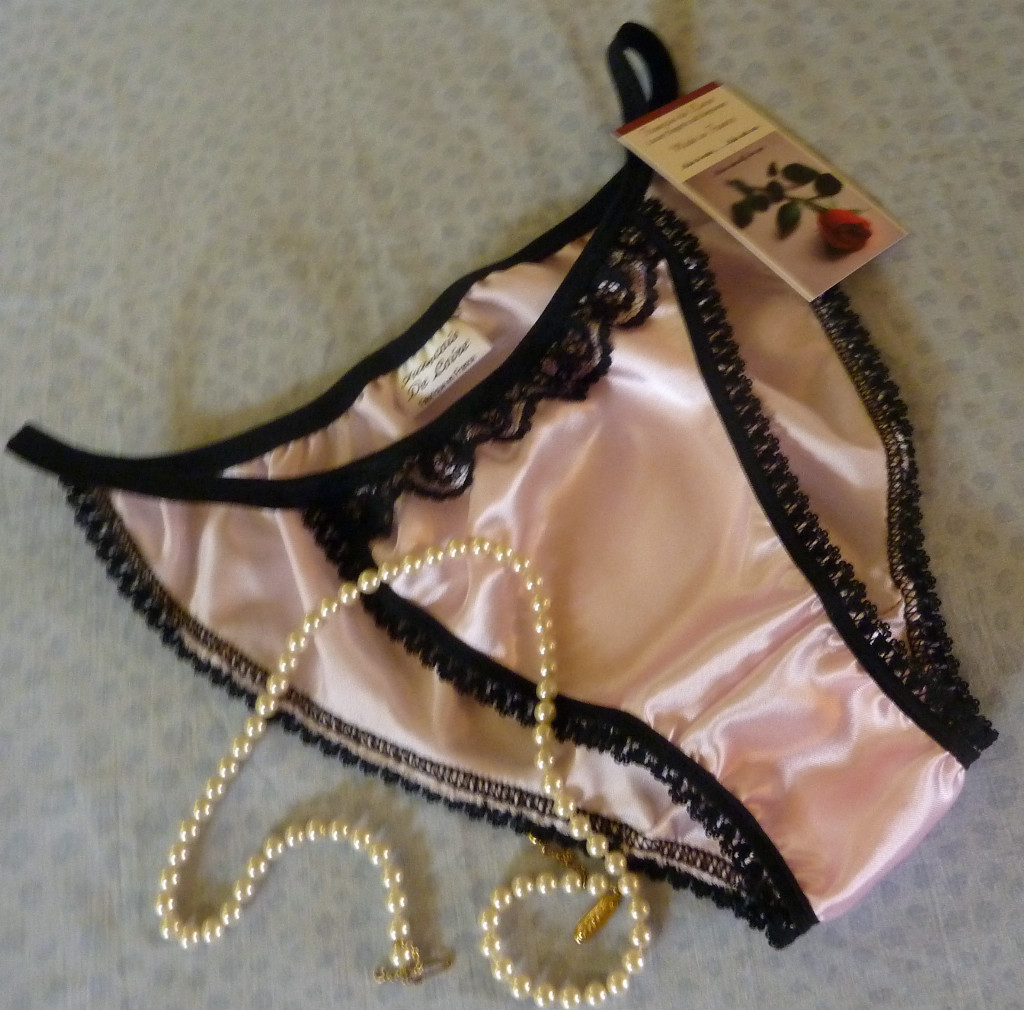 SHINY SATIN TANGA BRIEF KNICKERS NAVY BLUE SIZES XS TO XXL Francois de Loire