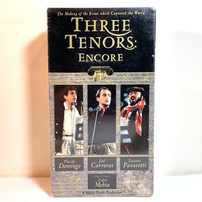 THREE TENORS: ENCORE (1992) VHS Pavarotti, Domingo, Carreras Opera Documentary