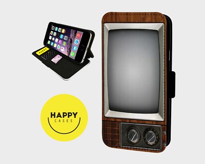 RETRO TV BOX COOL - Kunstleder Flip Handyhülle - iPhone/Samsung