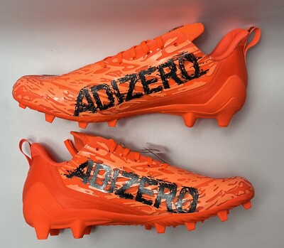 ADIDAS ADIZERO 12.0 Men's Size 13.5 Poison Football Cleats Orange