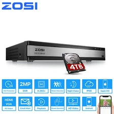 ZOSI H.265+ 16CH 1080p DVR With 4TB HDD CCTV Outdoor Security Camera CCTV System