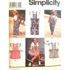 Simplicity Sewing Pattern 9468 Jumpsuit Jumper and Top Girls Size 7-10 UNCUT