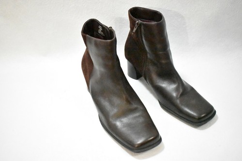 White Mountain Boots Brown Size 8.5 Women's Leather Vintage - Picture 1 of 7