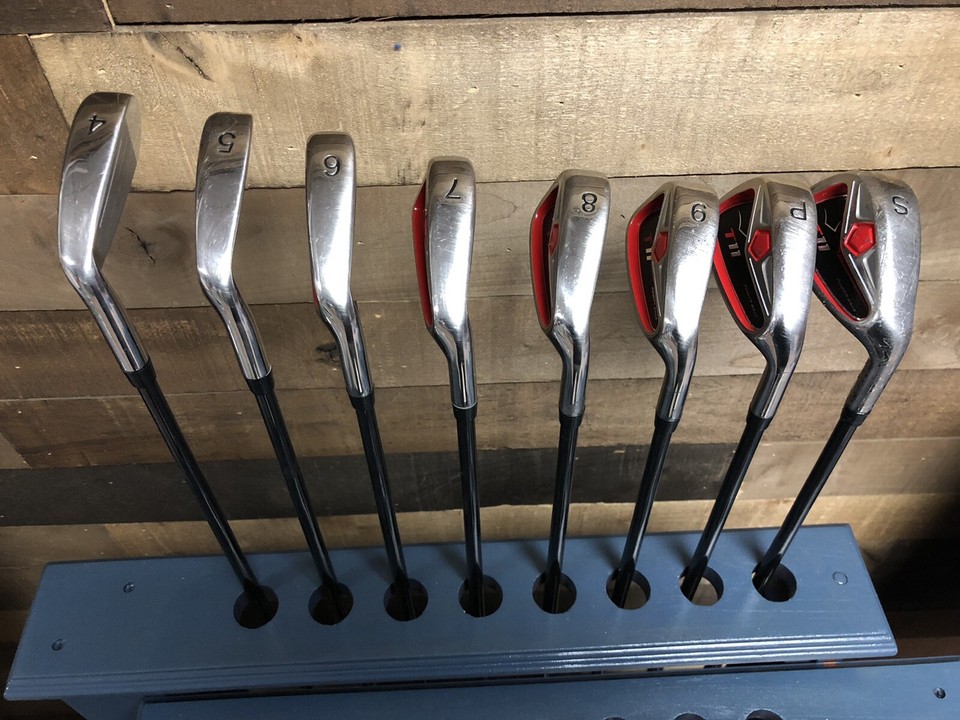 USED RH Mens T11 Custom Made Golf Clubs Iron Set 4SW Regular Graphite