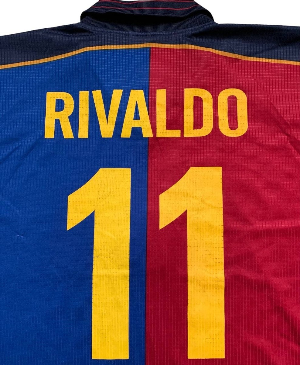 FCバルセロナ RIVALDO 11 ユニフォームMサイズ F.C. Barcelona/driver 1899 - 1999 F.C.B. - Rivaldo 11