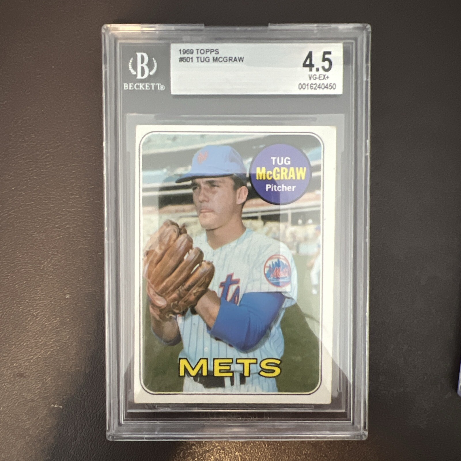 Tug McGraw 1969 Topps 601 New York Mets, 4.5, VGEX+ eBay