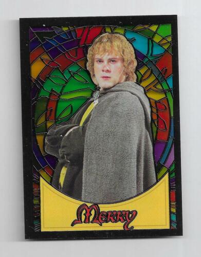 Lord of the Rings Evolution 2006 Stained Glass Card S8 Merry Dominic Monaghan - 第 1/2 張圖片