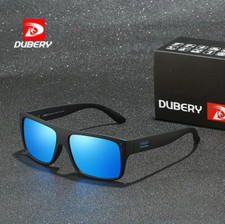 DUBERY Men Women Polarized Sport Sunglasses Square Driving Coating Glasses UV400
