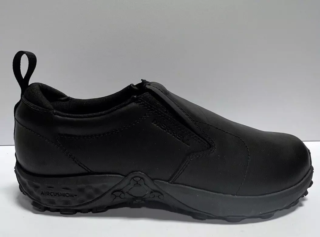 Merrell Jungle Moc Pro Slip On Black Leather, Size M | eBay