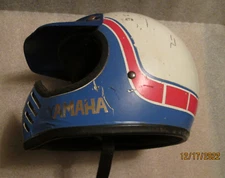 VINTAGE RARE BELL YAMAHA MOTORCYCLE MOTOCROSS RACE FULL FACE HELMET