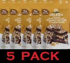 5x JoJo’s Organic 70% Dark Chocolate Peanut Butter Filled Bars 15.6 Oz - 5 PACK