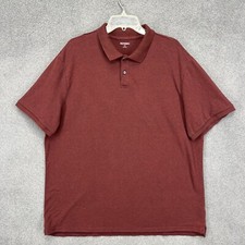 Old Navy Polo Shirt Mens XXL Burgundy Go Dry