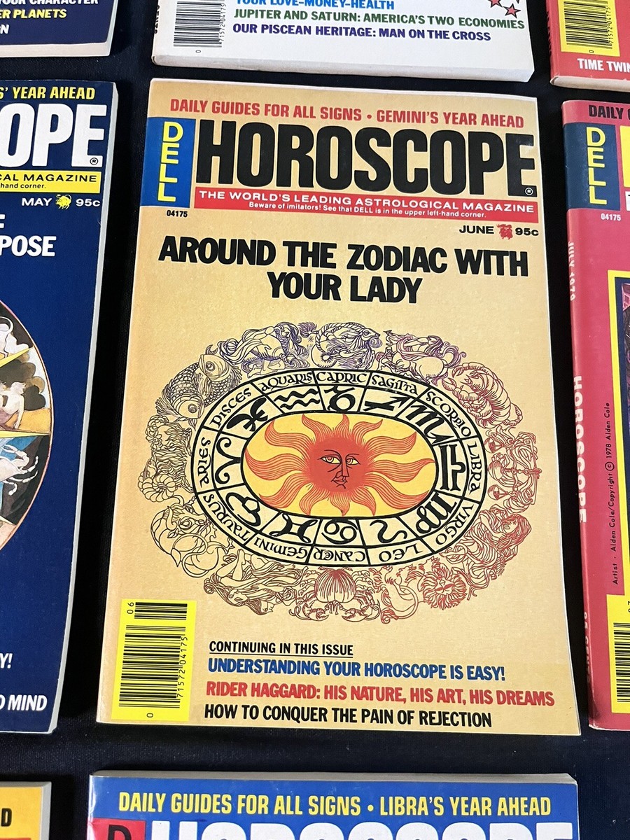 Vintage 1996 Dell Horoscope Astrology Magazines Zodiac Lot