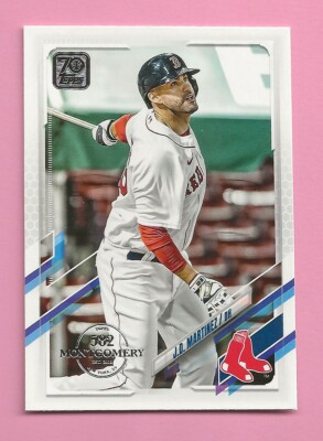2021 Topps 582 Montgomery Club Foil Stamp #20 J.D. Martinez Boston Red Sox