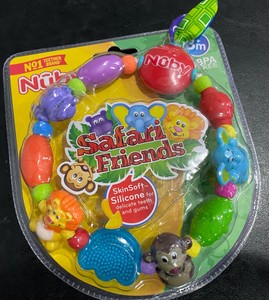 nuby safari friends baby teether