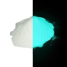 Aqua Glow in the Dark Powder - 1/2 oz - No UV Light Needed 