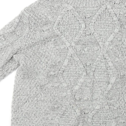 Papaya Womens Grey Roll Neck Acrylic Blend Jumper Size L - Picture 10 of 12