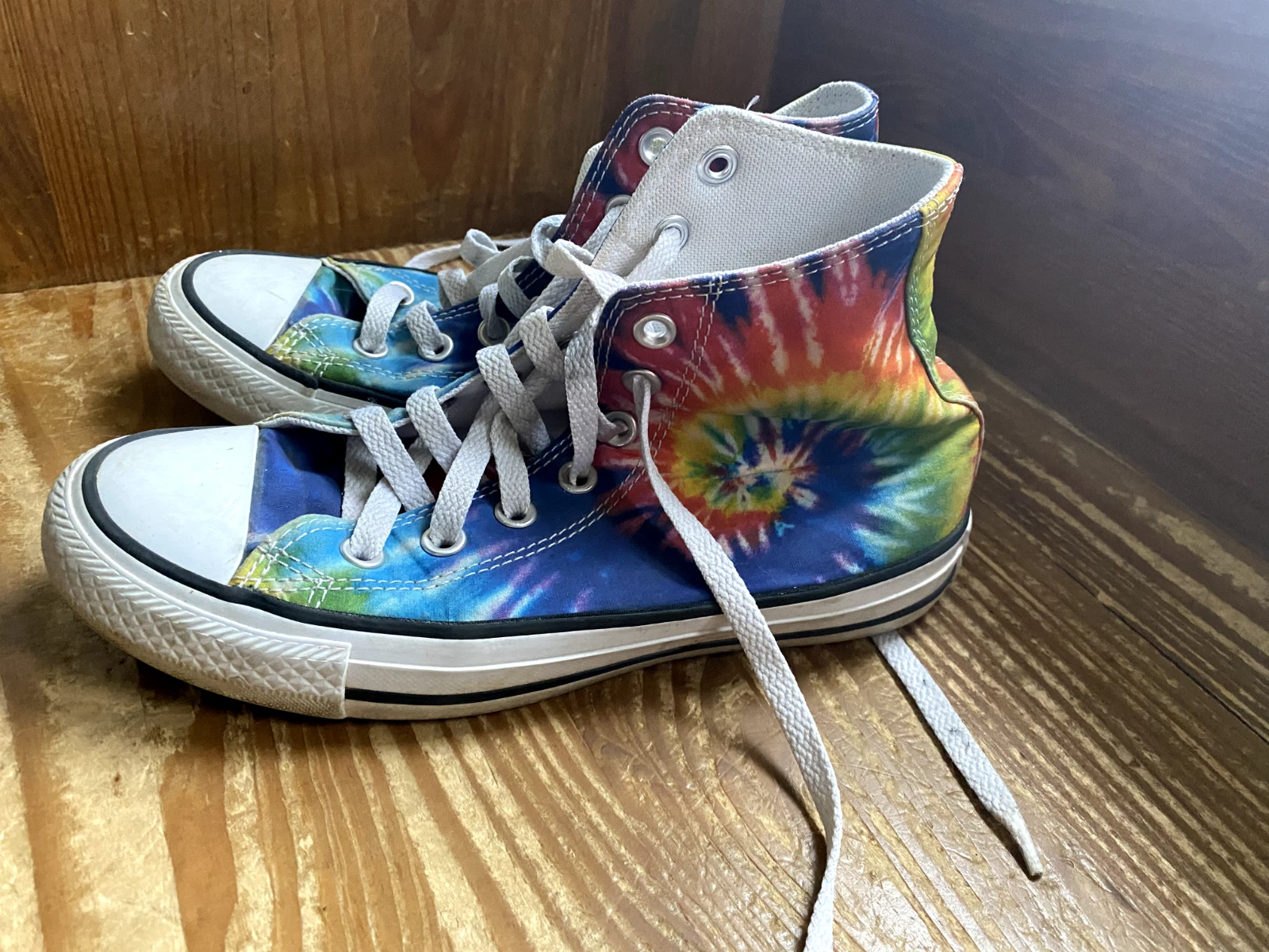 Scarpe alte Converse All Stars Chuck Taylor uomo taglia 4 donna 6 tie dye